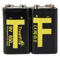 Trustfire 9V - Genopladelig batteri